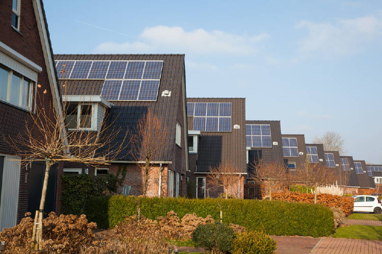 Casas alimentadas por energía solar