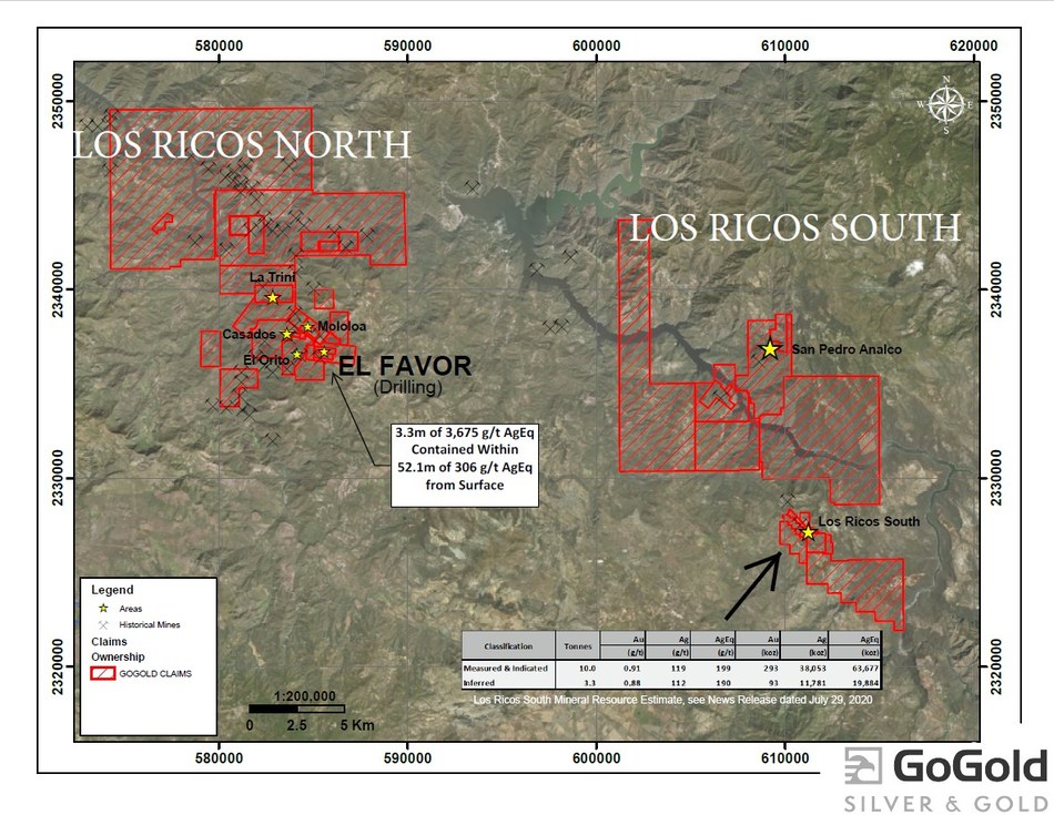 GoGold Resources estima vida útil de 13 años de mina Los Ricos Norte