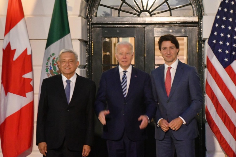 AMLO presenta agenda de trabajo con Biden y Trudeau