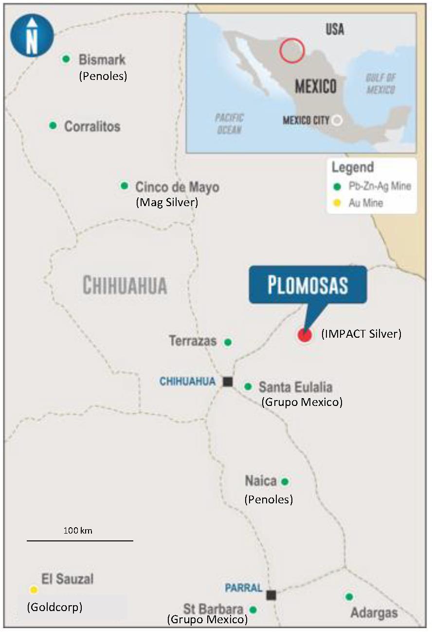 IMPACT Silver completa 85% de construcción de mina Plomosas en Chihuahua