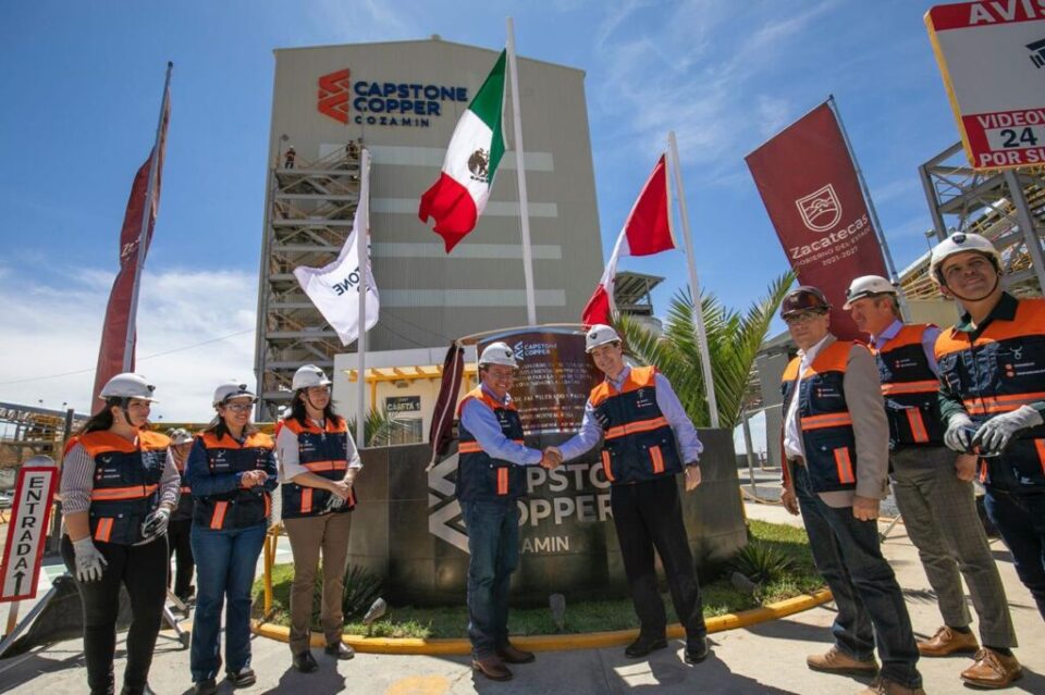 Capstone Copper inaugura planta de 450 mdp en Zacatecas
