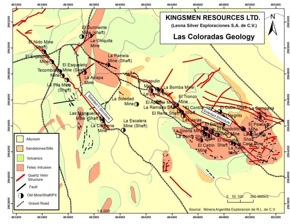 Kingsmen actualiza la geología del proyecto Las Coloradas en Chihuahua