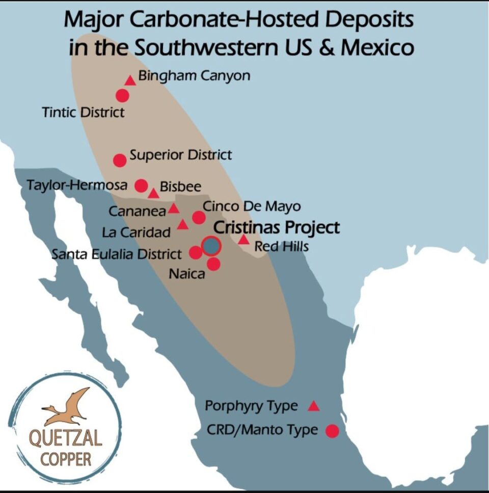 Quetzal Copper moviliza equipo de perforación al proyecto Cristinas en Chihuahua