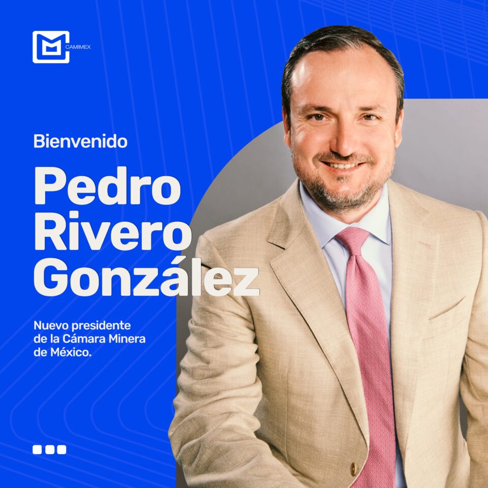 Pedro Rivero González fue elegido como nuevo presidente de la Cámara Minera de México (Camimex), en sucesión de a José Jaime Gutiérrez Núñez.