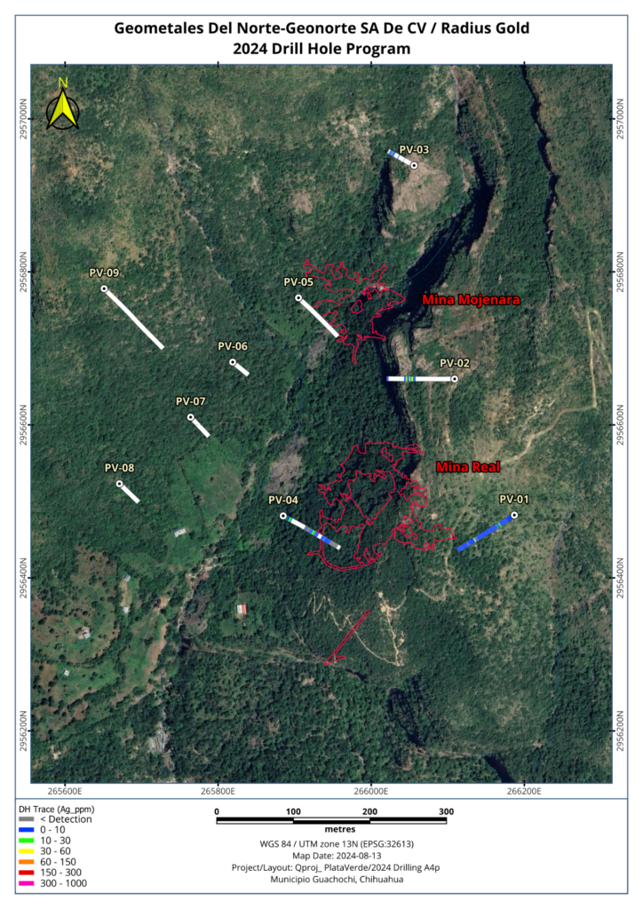 Radius Gold amplía su programa de perforación en el proyecto de plata Plata Verde