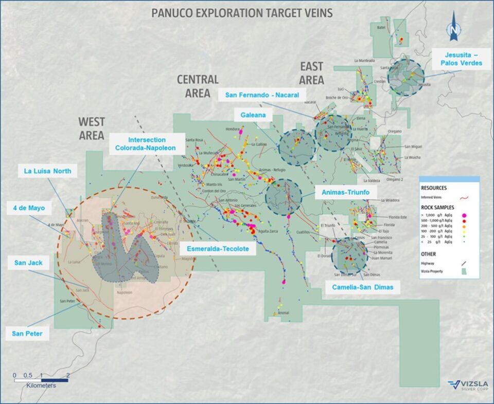 Vizsla Silver Corp. brindó una actualización sobre el programa de exploración sobre el proyecto Panuco en Sinaloa.