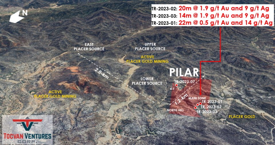 Tocvan Ventures describe objetivos de expansión de alto grado en Gran Pilar