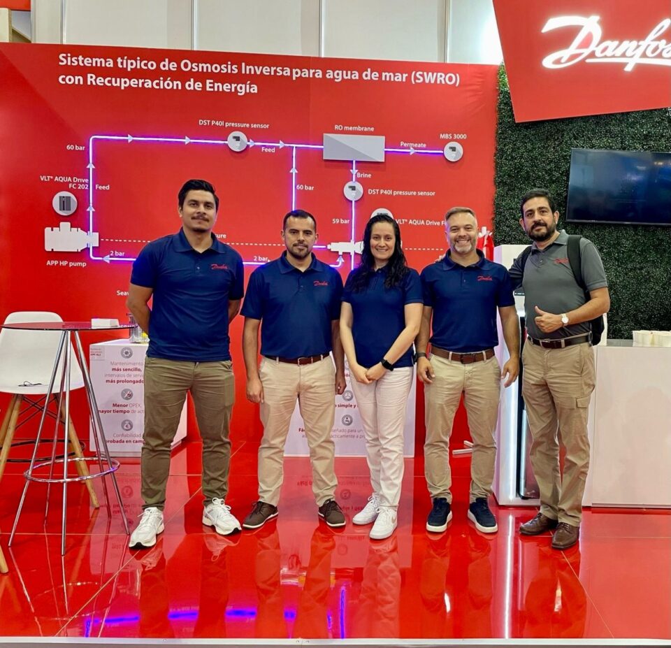 Danfoss México presentó soluciones sustentables para nuevos suministros de agua en Aquatech 2024, con su SWRO.