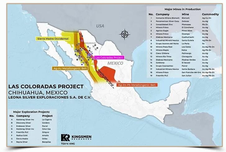 Kingsmen Resources selecciona objetivos de perforación en proyecto Las Coloradas