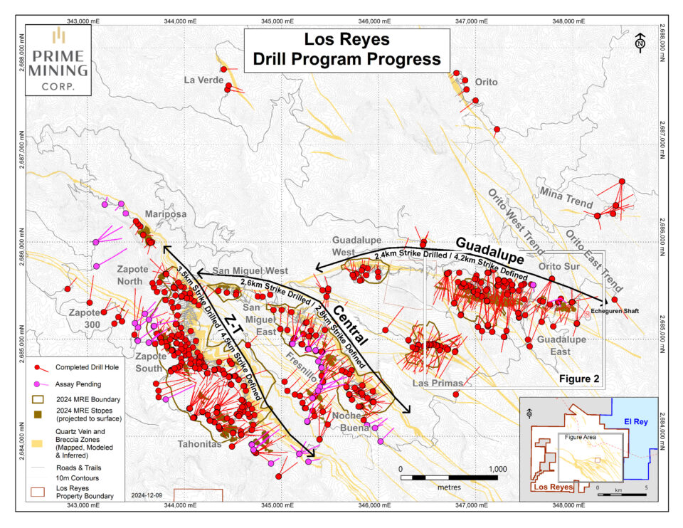 Prime Mining reporta intercepción de oro de alta ley en proyecto Los Reyes