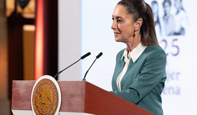 La presidenta Claudia Sheinbaum Pardo reiteró este martes que todos los países deben trabajar para reducir los impactos del cambio climático.