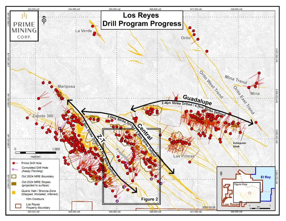 Prime Mining descubre 2 nuevos objetivos de exploración en proyecto Los Reyes