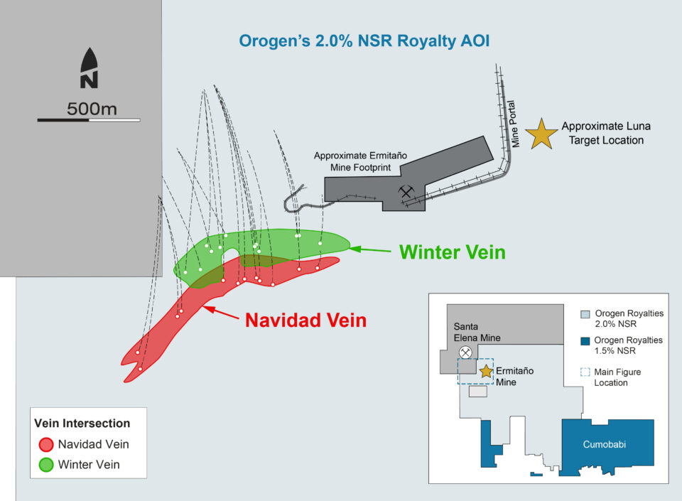 Orogen Royalties anuncia expansión de objetivos de oro y plata en Ermitaño