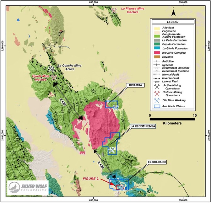 Silver Wolf reporta exitosa mineralización en proyecto Ana María en Durango