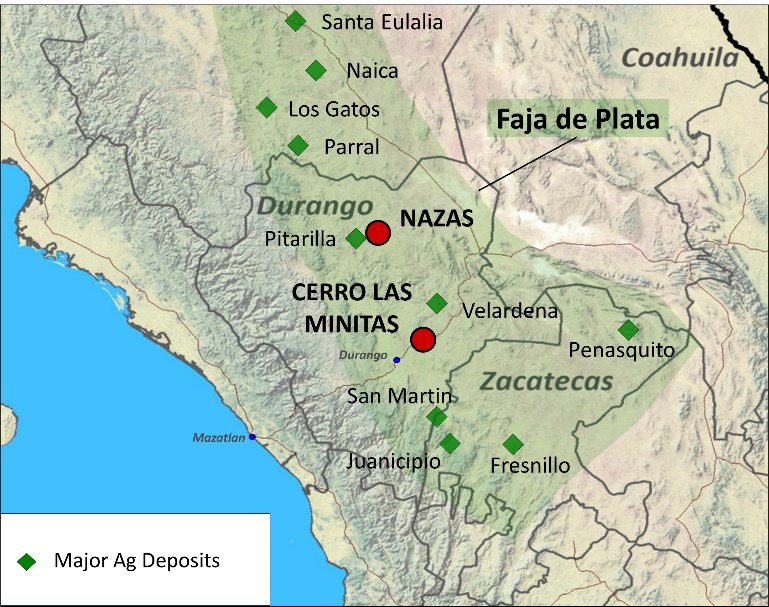 Southern Silver Exploration firma carta para comprar proyecto Nazas en Durango