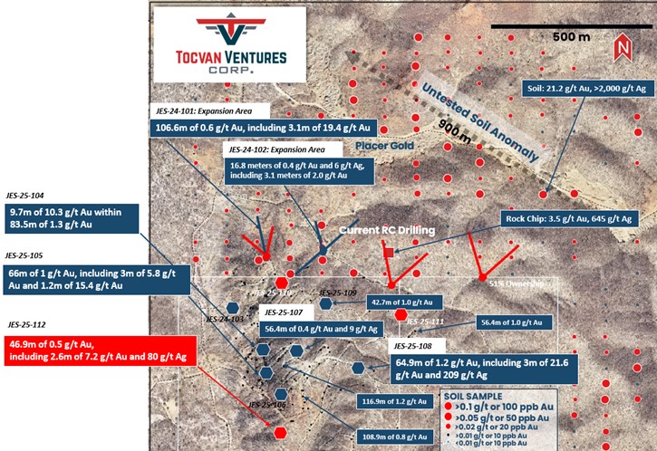 Tocvan Ventures reporta nuevo corredor de alto grado en Gran Pilar en Sonora