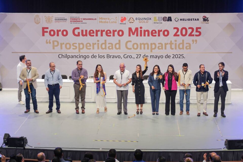 La gobernadora Evelyn Salgado Pineda inauguró en Guerrero la segunda edición del Foro Minero 2025: “Prosperidad compartida”.
