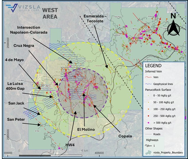 Vizsla Silver actualiza nuevos objetivos de exploración en Proyecto Panuco