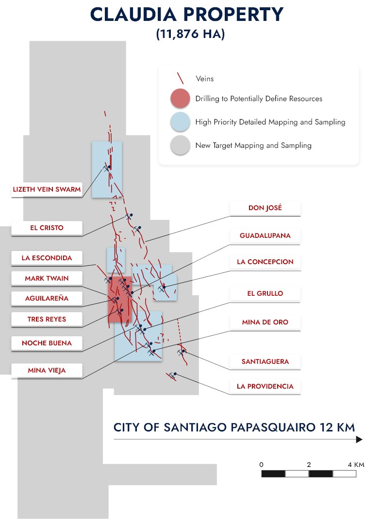 Pacifica Silver identifica nuevos objetivos de perforación de alta ley en su proyecto Claudia en Durango