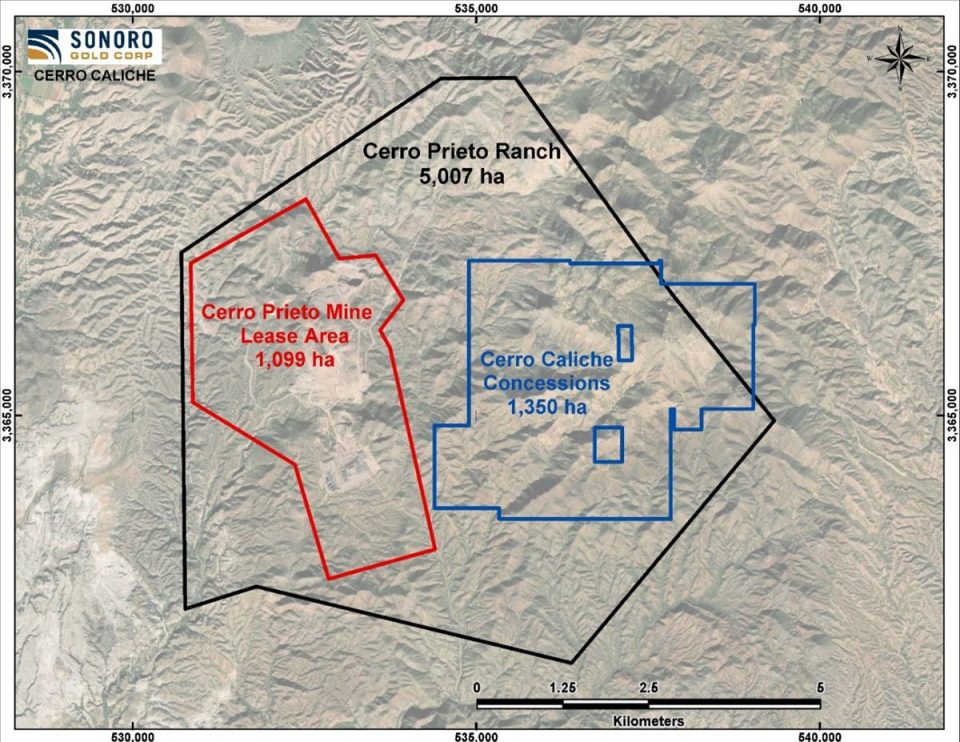 Sonoro Gold actualiza planes en Cerro Caliche y analiza escisión de San Marcial