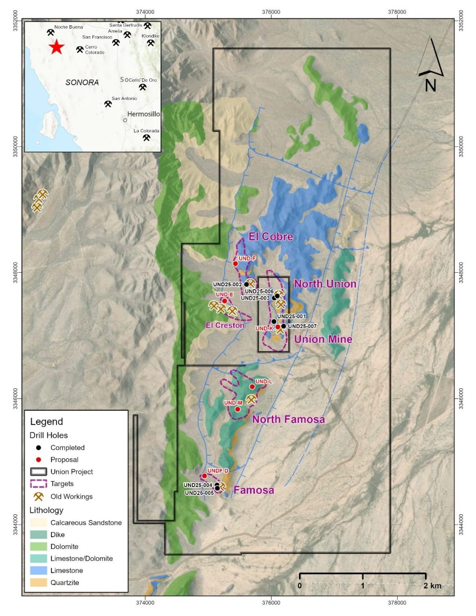 Questcorp Mining avanza con éxito en su programa de perforación en proyecto La Unión en Sonora