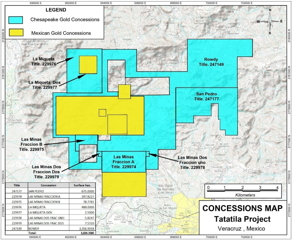 Mexican Gold Mining adquiere concesiones del Proyecto Tatatila en Veracruz