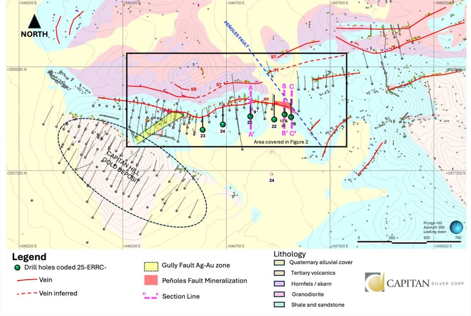 Capitan Silver reporta nuevas zonas de plata de alta ley en su proyecto Cruz de Plata
