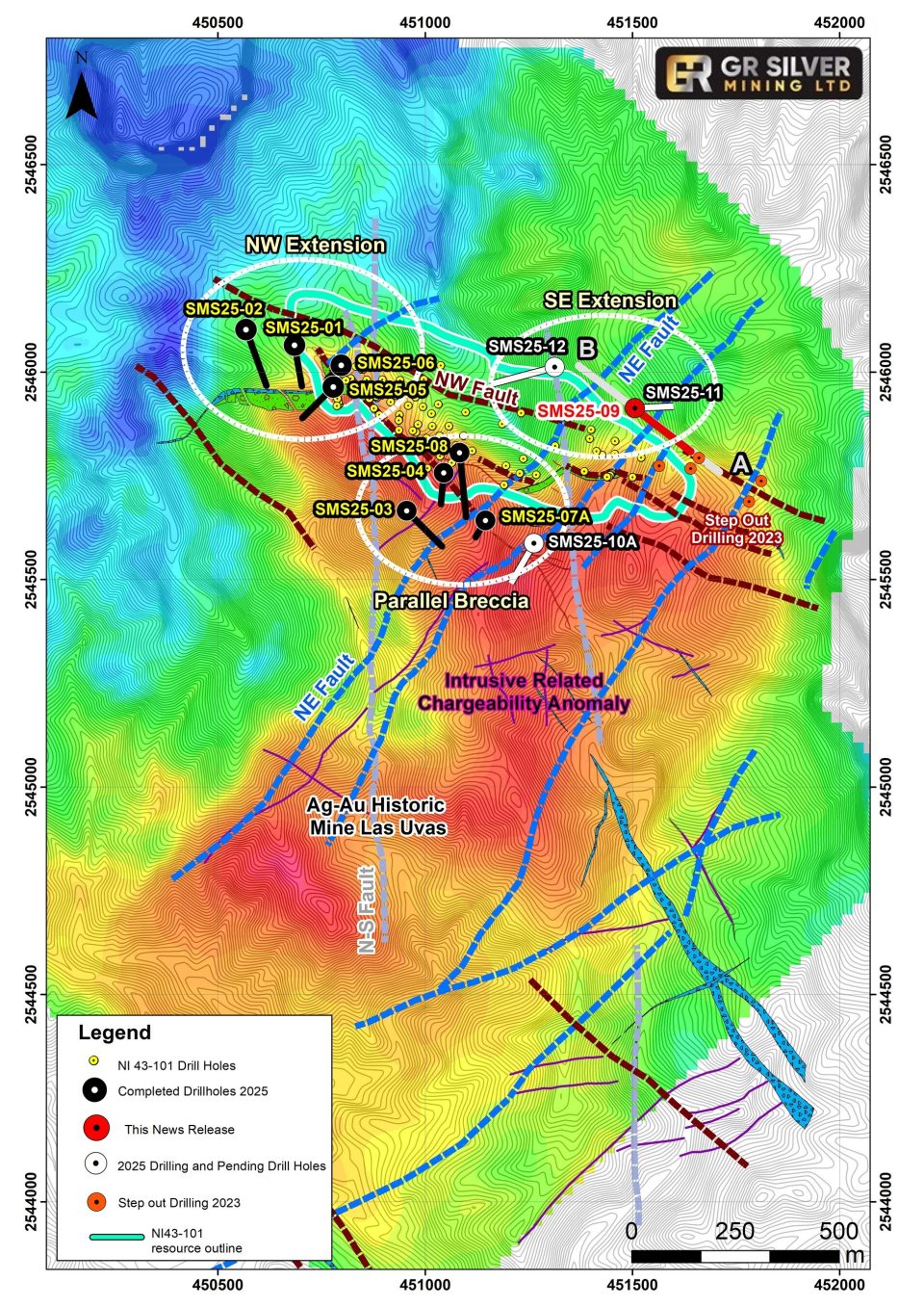 GR Silver Mining amplía mineralización de plata de alta ley en proyecto Plomosas