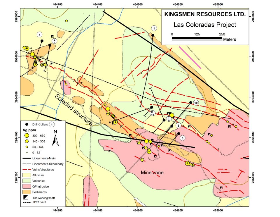 Kingsmen Resources reporta nuevo descubrimiento de mineralización plata-oro en Las Coloradas, Chihuahua