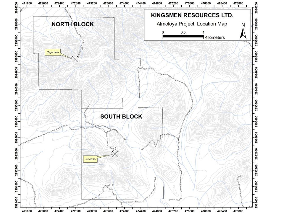 Kingsmen Resources reporta muestras de oro de alta ley en el bloque sur de su proyecto Almoloya