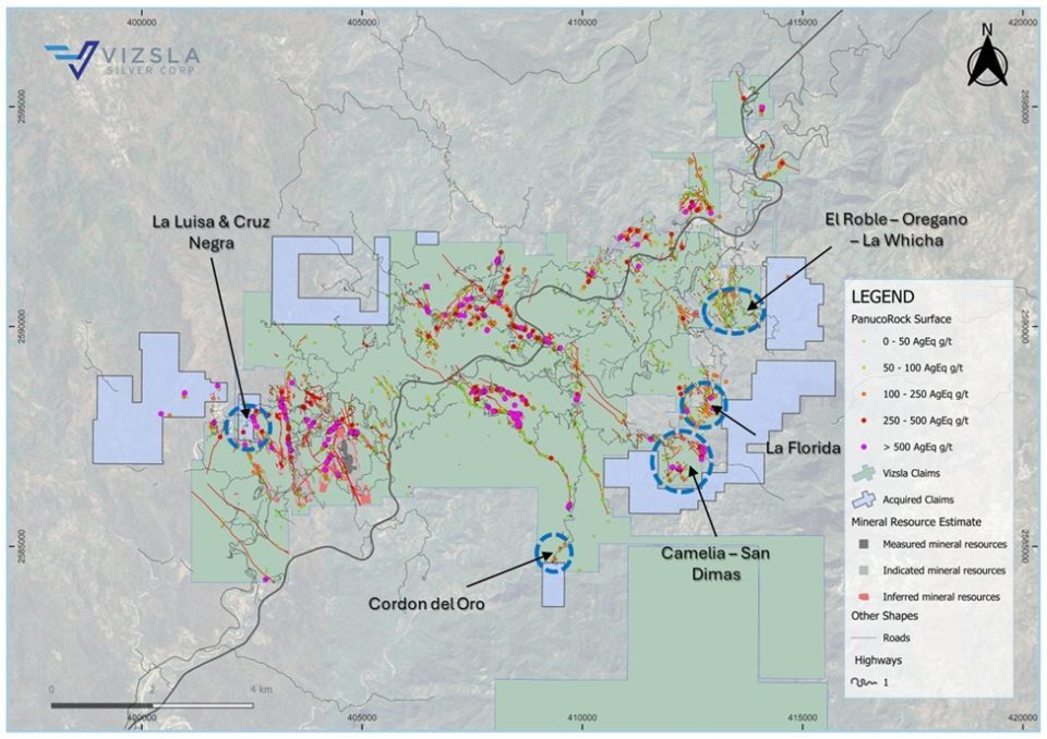 Vizsla Silver adquirirá concesiones estratégicas para Pánuco de Fresnillo