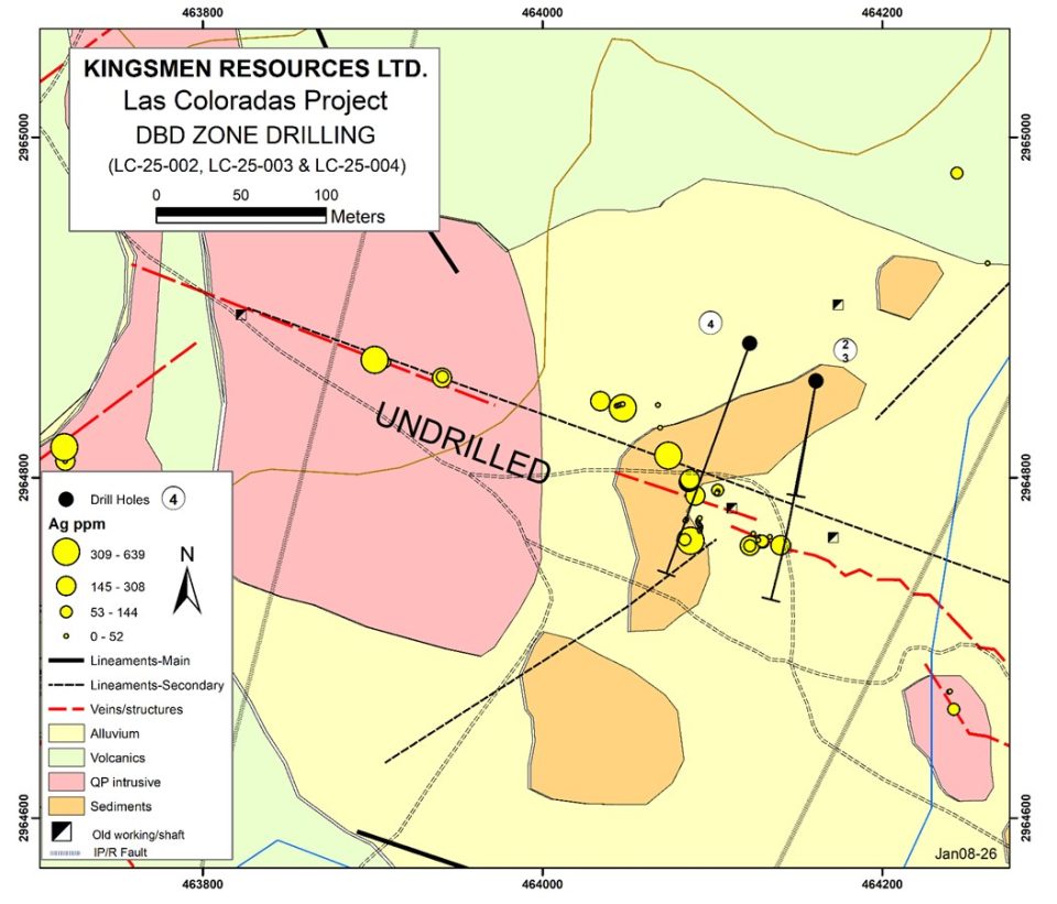 Kingsmen Resources reporta descubrimiento de plata de alta ley en el proyecto Las Coloradas en Chihuahua
