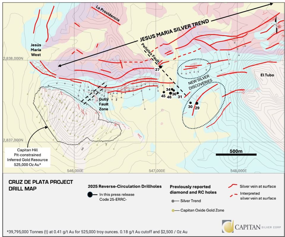 Capitan Silver reporta resultados de alta ley en Cruz de Plata y refuerza el potencial del proyecto en Durango