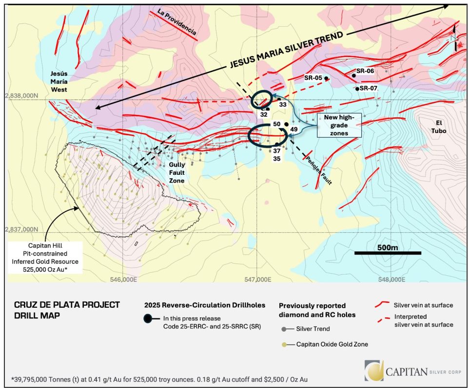 Capitan-Silver-alta ley-proyecto-Cruz-de-Plata-Durango-Mining-México