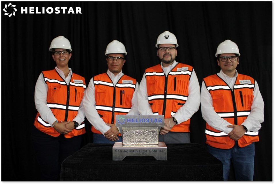 Heliostar Metals concreta primer vertido de oro en la mina San Agustín tras reinicio de operaciones
