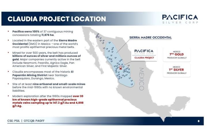 Pacifica Silver amplía perforación de fase II en Claudia a 20,000 metros tras éxito financiero de 23 mdd