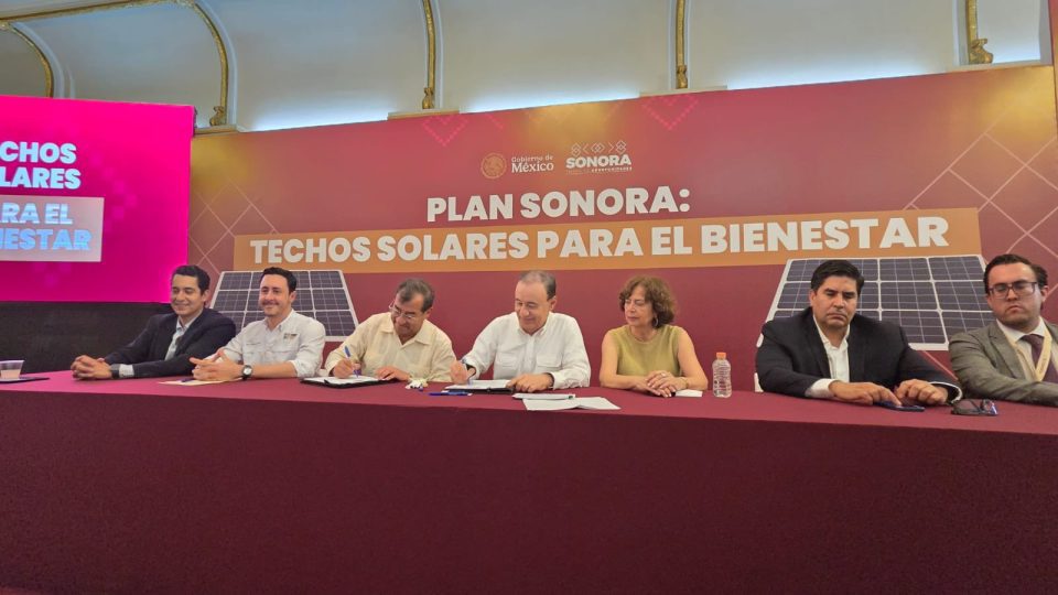 SENER y Sonora firman convenio para impulsar programa "Techos Solares para el Bienestar"
