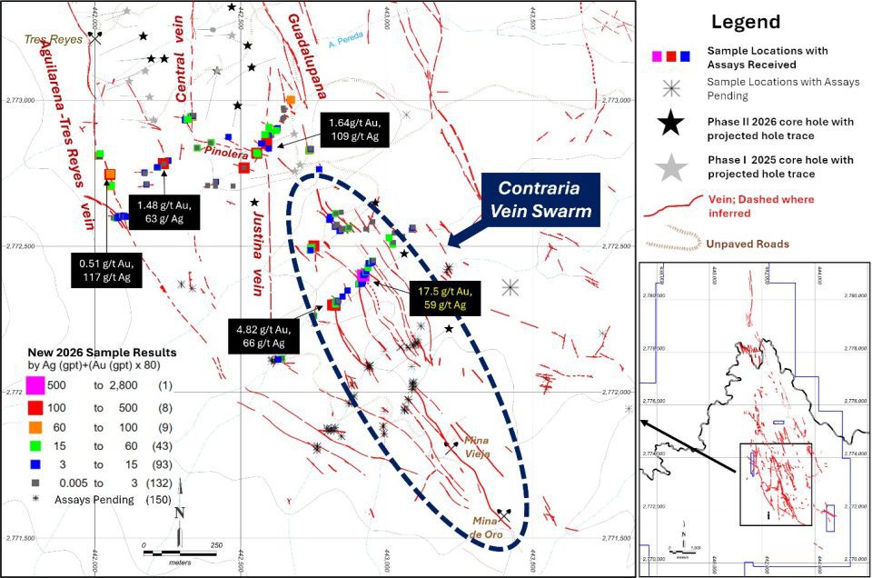 Pacifica Silver identifica nuevos objetivos de alta ley en el Proyecto Claudia en Durango