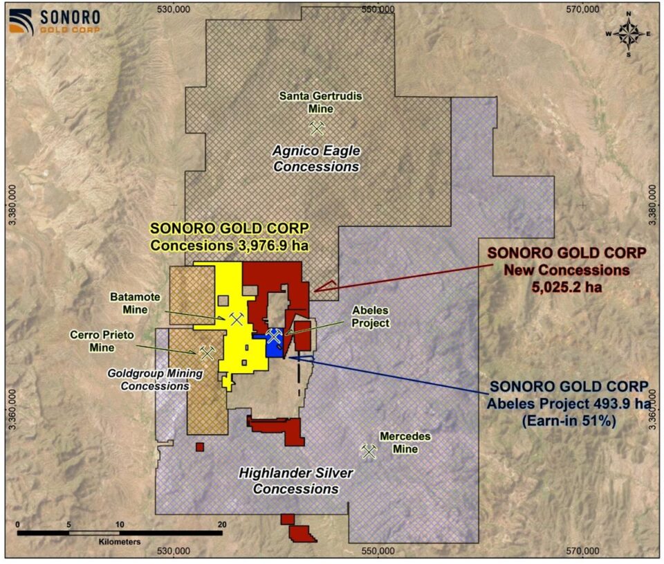 Sonoro Gold anuncia cartas de intención para adquirir concesiones adyacentes al proyecto Cerro Caliche en Sonora